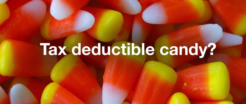 Tax deductible candy