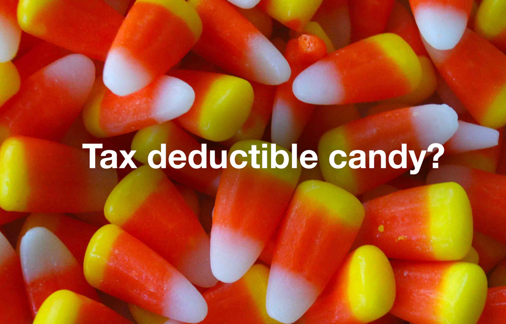 Tax deductible candy