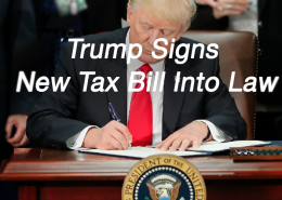 trump sign new tax law -2018 IRS tax bill