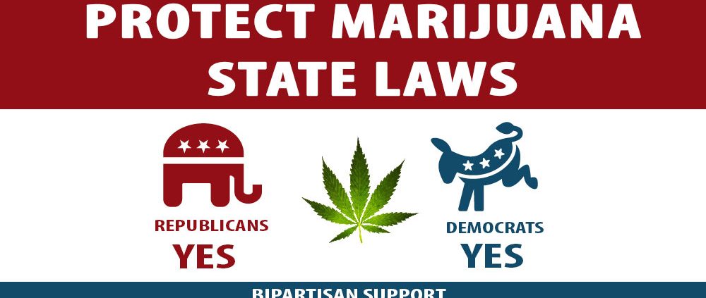 bipartisan support for state laws on Marijuana