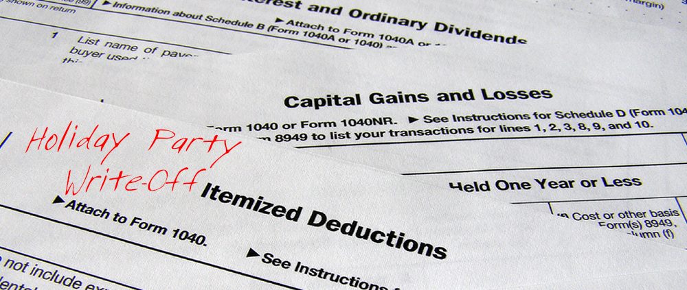 Holiday Party tax deduction Write-Off