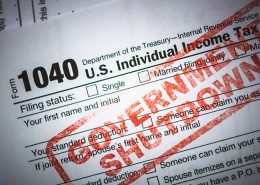 IRS tax forms - Government Shutdown