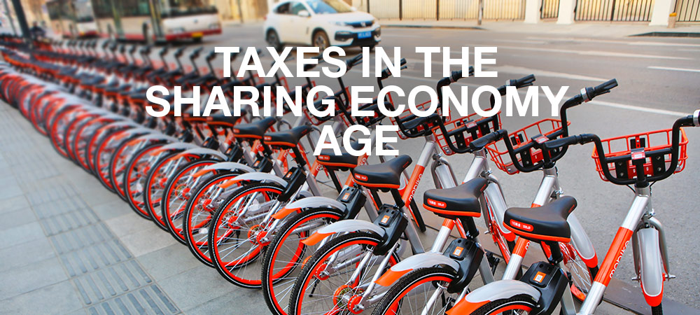 Tips For Taxpayers About The Sharing Economy And Taxes From renting spare rooms and vacation homes to car rides or using a bike…name a service and it’s probably available through the sharing economy which is proliferating through many online platforms like Uber, Lyft and Airbnb.